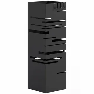 Homcom Regenschirmständer 15,5 x 15,5 x 49 cm Schwarz