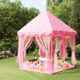 Prolenta Premium Prinzessin-Spielzelt mit 250 Bällen Rosa 133x140 cm