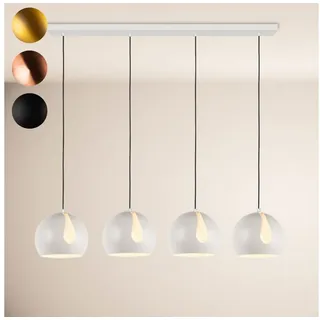s.luce Pendelleuchte Ball Esstisch-Pendelleuchte 2-5-flammig Ø 30cm Balken 160cm Gold goldfarben