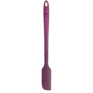 Kochblume Design Teigschaber S | Premium-Silikon | Hitzbeständig | Spülmaschinenfest | 27cm | Farbe: lila