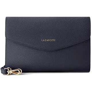 lazarotti Bologna Clutch Leather Navy