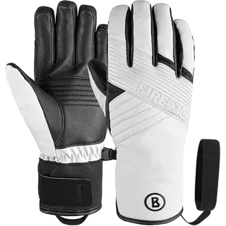 Skihandschuhe BOGNER "F+I Ina" Gr. 8, schwarz-weiß (weiß, schwarz) Damen Handschuhe Sporthandschuhe in atmungsaktiver Qualität