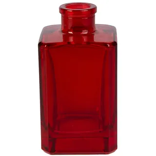 MICA Dekovase Vase eckig rot - ca. 5,8 x 5,8 x 11 cm rot