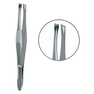 Wundmed Pinzette 06-016 8.6 cm schräg 1 St.