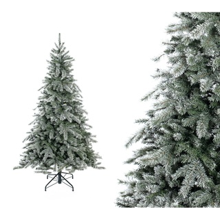 Evergreen Künstlicher Weihnachtsbaum Frost Fichte | inkl. Kunstschnee |  Weiß | 180 cm