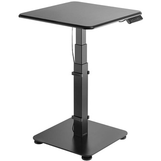 LogiLink EO0013 - Elektrisch verstellbarer Sitz-/Steh-Konferenztisch - Stehpult für Büro/Schule/zu Hause mit programmierbarem LED-Speichermodul (3 Positionen), Schwarz