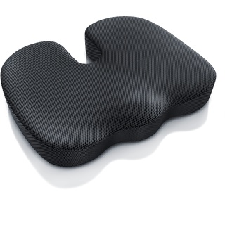 CSL - orthopädisches Sitzkissen – Memory Schaum mit Gel - ergonomisches Kissen - für Büro Home Office Auto Bürostuhl - erhöht Sitzkomfort - fördert die Durchblutung - entlastet Rücken und Steißbein