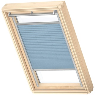 VELUX Original Dachfenster Plissee für PK06, Denim, mit Grauer Führungsschiene