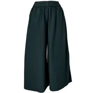 Guru-Shop Relaxhose Bequeme Palazzohose, weite Marlenehose, Boho.. alternative Bekleidung schwarz M