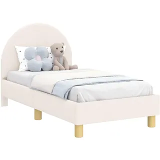 vidaXL Kinderbettgestell 70 x 140 cm Creme