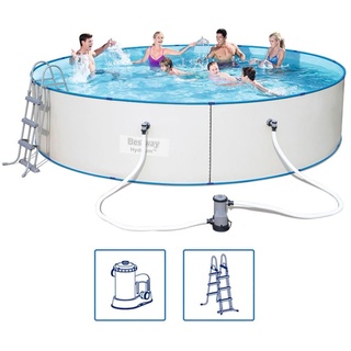 BESTWAY Hydrium Splasher Stahlwandpool Set Stahlrahmen 460x90 cm
