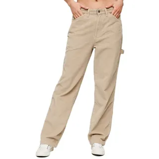 Superdry Damen Carpenter Cordhose Stonewash Taupe Braun 30/32 - 30W / 32L