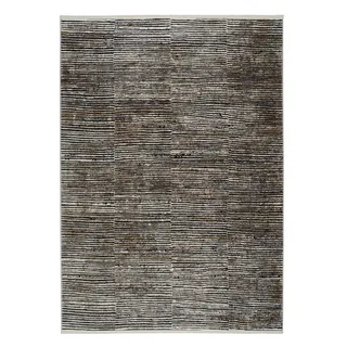 Musterring Design-Teppich Colorado 67 x 130 cm Mischgewebe Beige gestreift