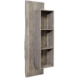 Massivmoebel24 Wandregal 50 x 147 x 22 cm Grau
