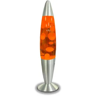 Blulaxa Lavalampe Weiß/Orange