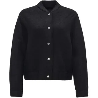 OPUS Damen Jacke | Bomberjacke HOSANA Regular aus wärmendem Woll Mix Black, 42 - 42