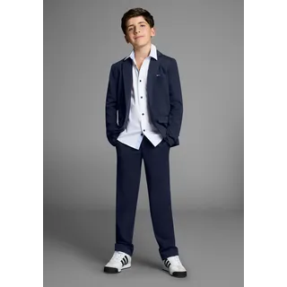 Bruno Banani Anzug 2tlg. Jersey Anzug für Jungen (Set, 2-tlg., Sakko & Hose) Für jeden Anlass passend. Eleganter Jersey Anzug für TEENS blau 152