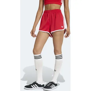 Shorts ADIDAS ORIGINALS "3-STREIFEN SPRINTER", Damen, Gr. XXL, N-Gr, rot (better scarlet, weiß, normal, gr.), Obermaterial: 97% Polyester, 3% Elasthan, Hosen Shorts, für Erwachsene, mit Gummizug, enger Schnitt