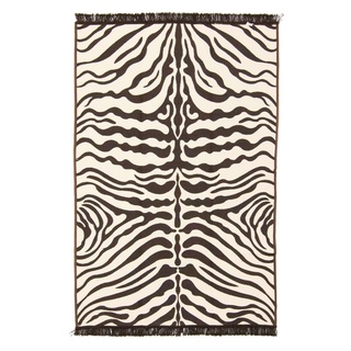 Morgenland Kelim Teppich - Trendy - Munita - schwarz - 180 x 120 cm - rechteckig
