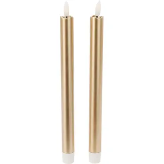 Stabkerzen-Set LED GOLD (H 25 cm) - H 25 cm