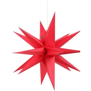 Annaberger Faltstern - Rot - 70 cm - Hängender Stern aus Papier - Weihnachtsschmuck
