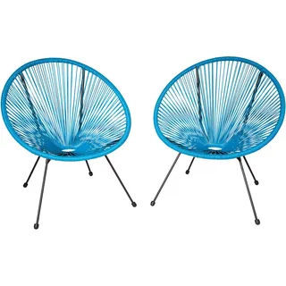 Tectake tectake® 2 Gartenstühle Santana (TT40440)