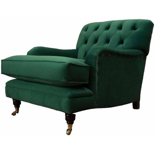 JVmoebel Sessel Grüner Sessel Wohnzimmer Design Elegantes Möbel Klassisch 1 Sitzer (Ohrensessel), Made In Europe grün
