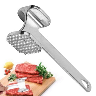 Xiaoxin Fleischklopfer-Hammer aus Zinklegierung, Steak-Metallhammer, robuster, doppelseitiger Fleischhammer, Steak-Tenderizer-Hammer-Werkzeug für Fleisch, Rind, Huhn