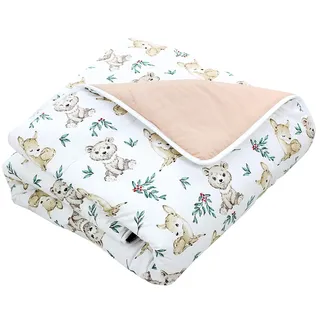TupTam Spielmatte TupTam Baby Spielmatte Kinder Große Spieldecke Krabbeldecke 120 x 120 beige|braun
