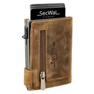 SecWal Kartenetui Unisex Geldbörse braun