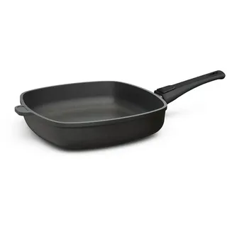 Hoffmann Germany Bratpfanne Viereckpfanne CLASSIQ Made in Germany 28×28 cm, Aluguss (1-tlg), eckig, abnehmbarer Griff, Antihaft, Induktion schwarz 2.4 l | 28 cm x 28 cm