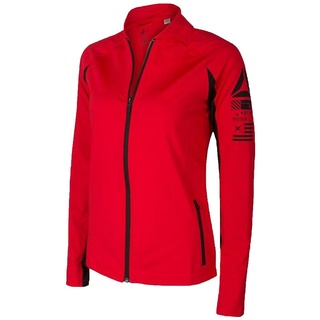 Reebok Damen Sport-Jacke Trainings-Jacke Track Jacket Promo Rot, Größe:S