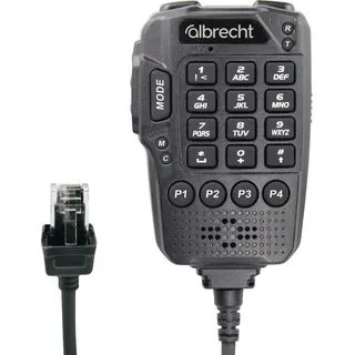 Albrecht Ansteck Sprach-Mikrofon Multifunktionales Mikrofon für AE 5900 Mini SSB