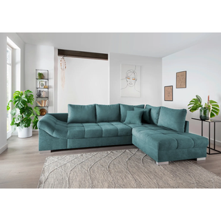Wohnlandschaft Alvito Petrol Nylon/Mikrofaser