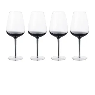 Fürstenhof Weißweinglas Sofia 4tlg. Glas Schwarz