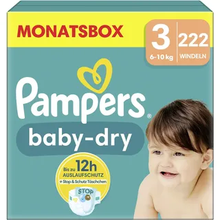 Pampers Baby-Dry Gr. 3 (6-10 kg) 222 St.