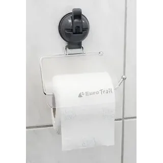 EuroTrail Toilettenpapier-Halter, mit Saugnapf, anthrazit