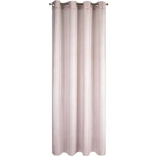 Eurofirany Elicia Vorhang Glatt Glitzer Schimmernd Glitter Transparent 8 Ösen Gardinen Durchsichtig Edel Elegant Hochwertig Glamour Schlafzimmer Wohnzimmer Lounge, Polyester, Rosa, 140x250cm