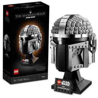 LEGO 75328 Star Wars Mandalorianer Helm Modell, Sammlerstück und ein tolles Geschenk für Erwachsene, Bausatz, Zimmer-Deko