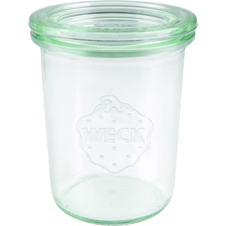 Weck Sturzglas Inhalt 160 ml, Einmach Glas mit Glasdeckel, 12 Stück, Einmachglas