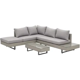 Outsunny Polyrattan-Lounge-Set 3-tlg. Grau/Braun