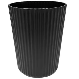 Sinoba Papierkorb ANX Mülleimer Papiereimer, aus stabilem Kunststoff ideal für Kinderzimmer Büro Höhe 27,8 cm 9L schwarz
