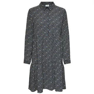 JACQUELINE de YONG Shirtkleid (lang) JDYPIPER L/S AOP SHIRT DRESS WVN NOOS schwarz 34