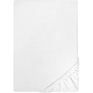 biberna 0077155 Jersey 180 x 200 - 200 x 200 cm weiß