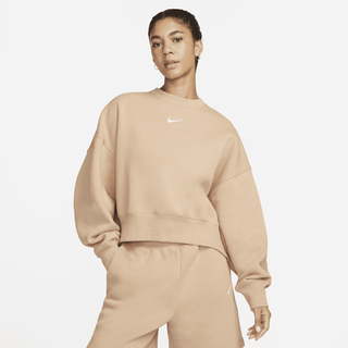 Nike Sportswear Phoenix Fleece Over-Oversized Rundhals-Sweatshirt für Damen - Braun, XL (EU 48-50)