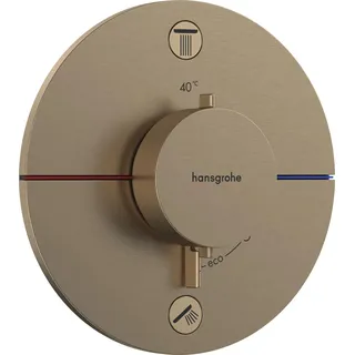 Hansgrohe ShowerSelect Comfort S Duschthermostat Unterputz für 2 Verbraucher Bronze 15554140
