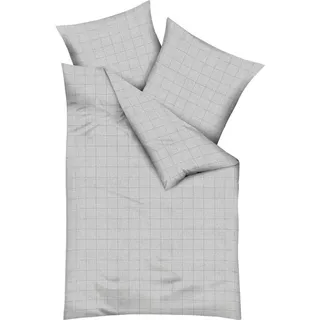 KAEPPEL Grid Kariert Grau 155 x 220 cm + 80 x 80 cm