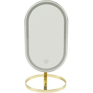 LED Standspiegel - gold