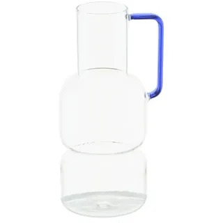 HOME STORY Vase mit Henkel   ¦ transparent/klar ¦ Glas ¦ Maße (cm): H: 20,5  Ø: 8.5
