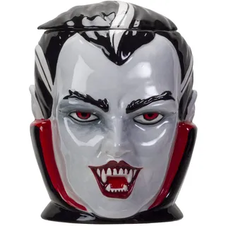 Pacific Giftware Halloween Vampire Dracula Bust Ceramic Cookie Jar